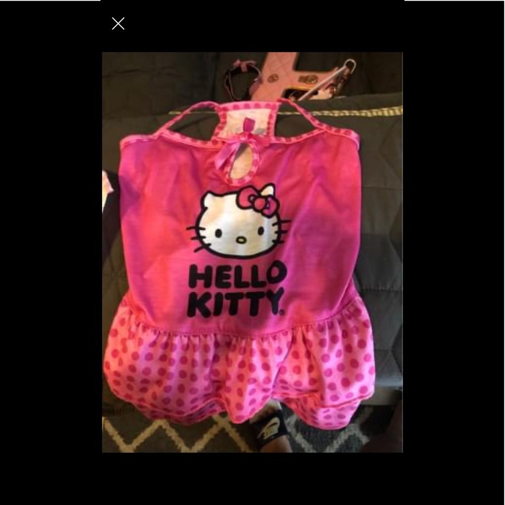 Brand New Hello Kitty Dog Dress and Bandanna Set